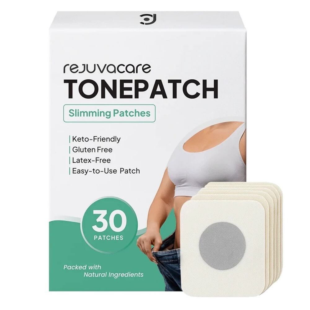 Rejuvacare Tonepatch Slimming Patches - 30 Count Keto-Friendly & Latex-Free NIB